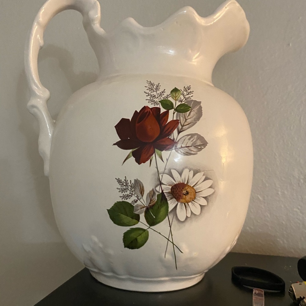 Pretty Floral Pitcher/Vase